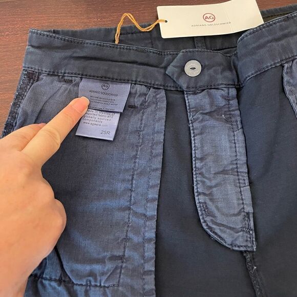 Adriano Goldschmied tailored cotton Bermuda shorts size 25 NWT - Picture 8 of 9